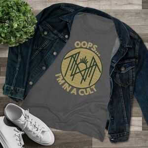 Gray Graphic Tee with Denim Jacket